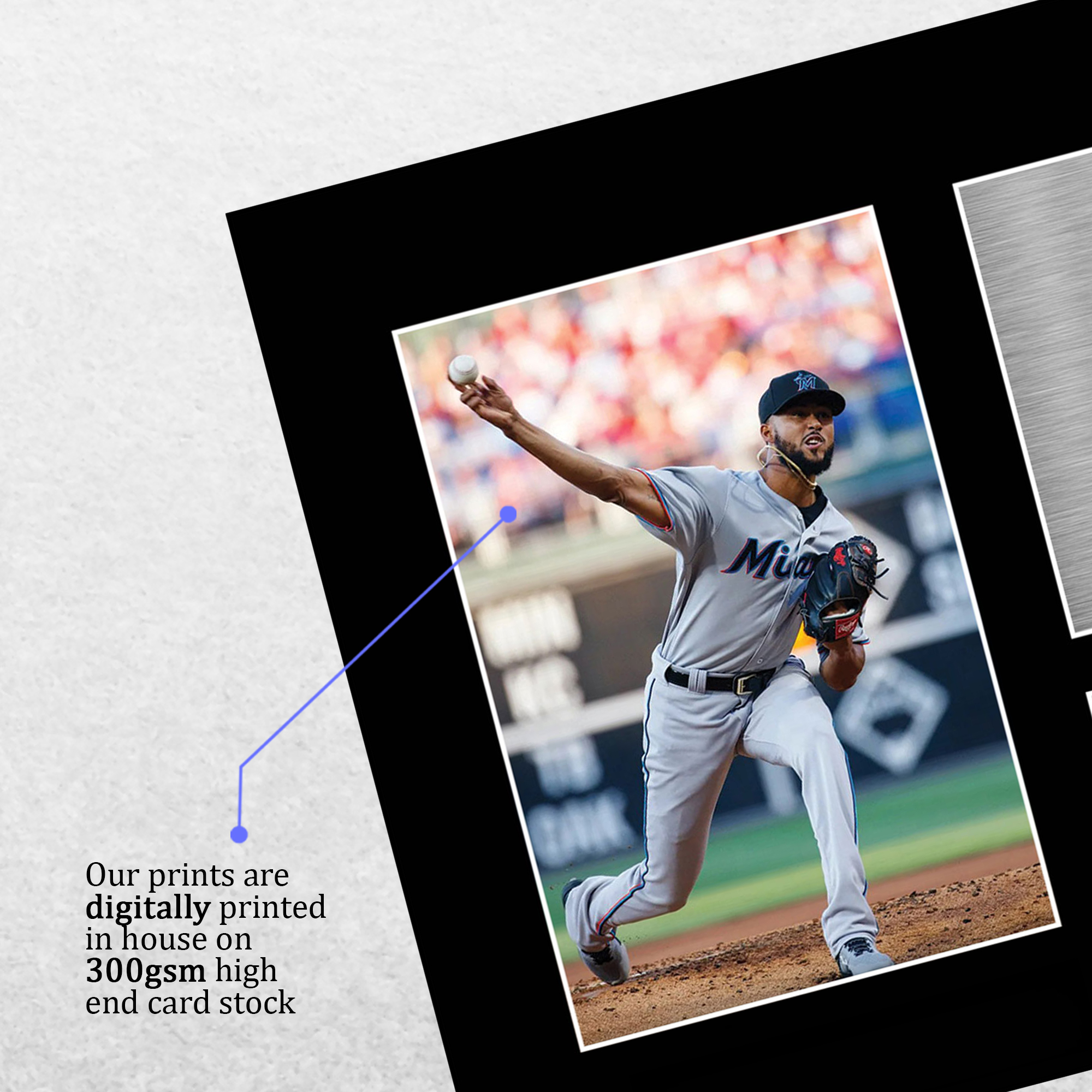 Sandy Alcantara Miami Marlins Framed Printed Autograph Picture for Baseball Fan - Produktbild 3