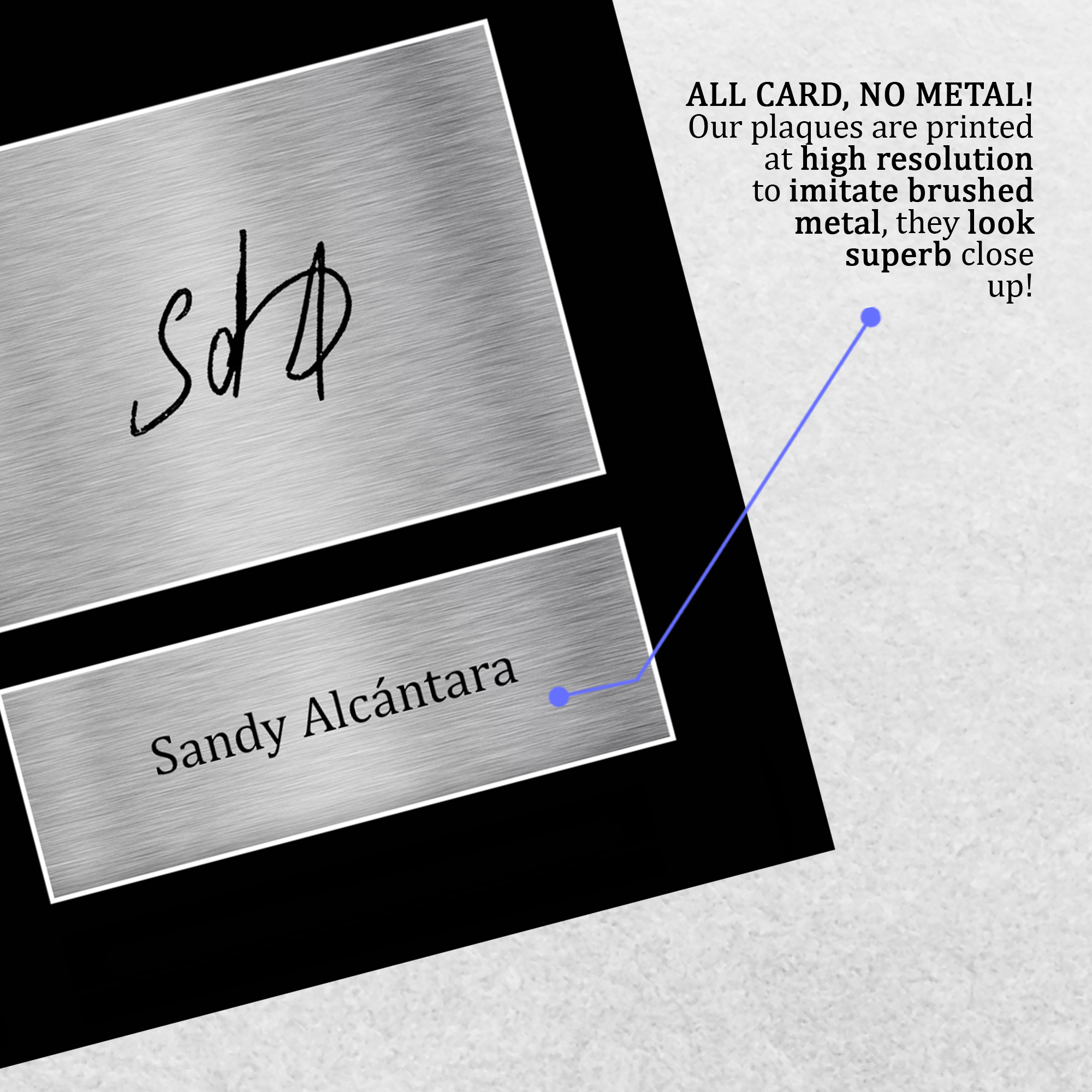 Sandy Alcantara Miami Marlins Framed Printed Autograph Picture for Baseball Fan - Produktbild 4