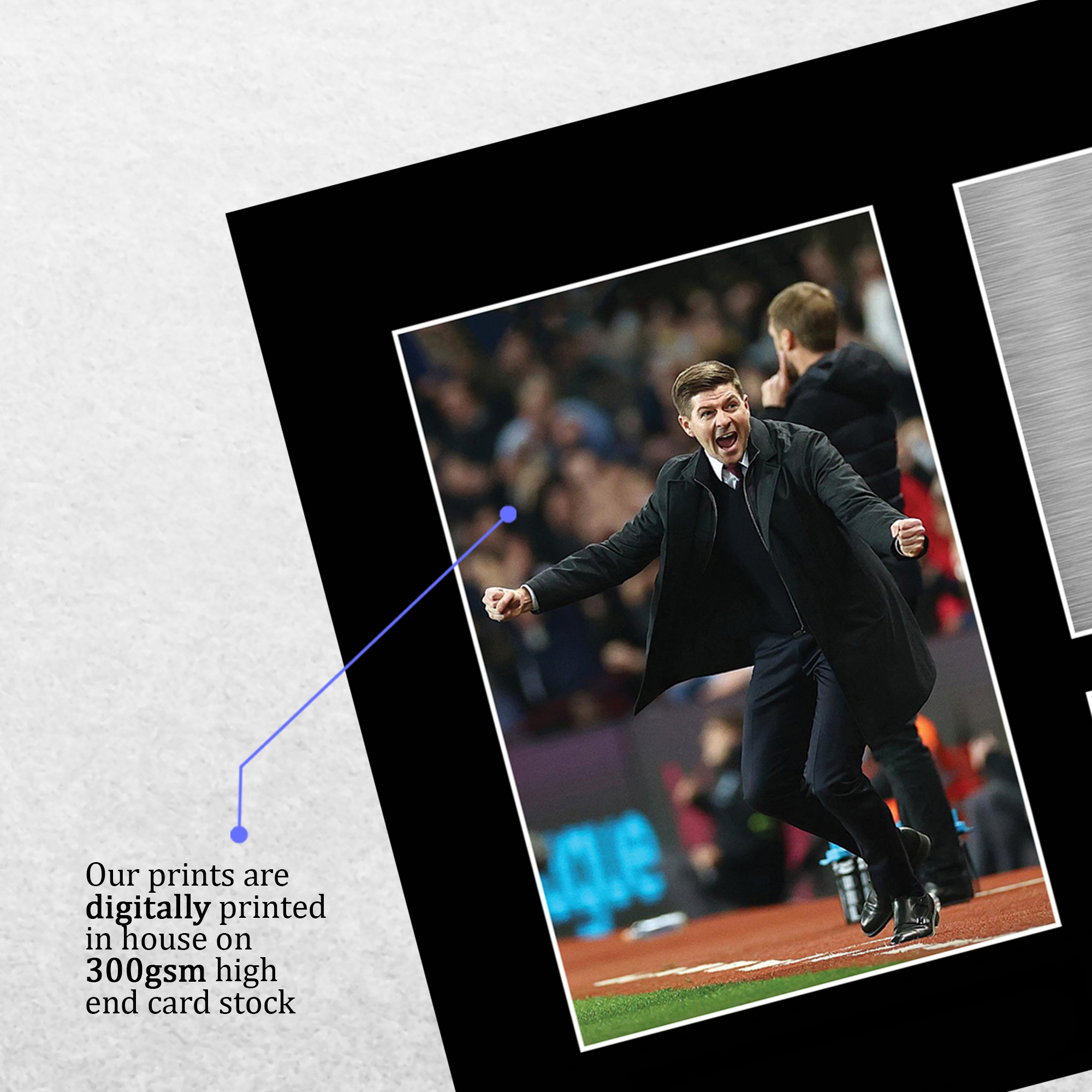 Steven Gerrard Manager Aston Villa gedrucktes handsigniertes Poster für Fußballfans - Bild 13 von 17