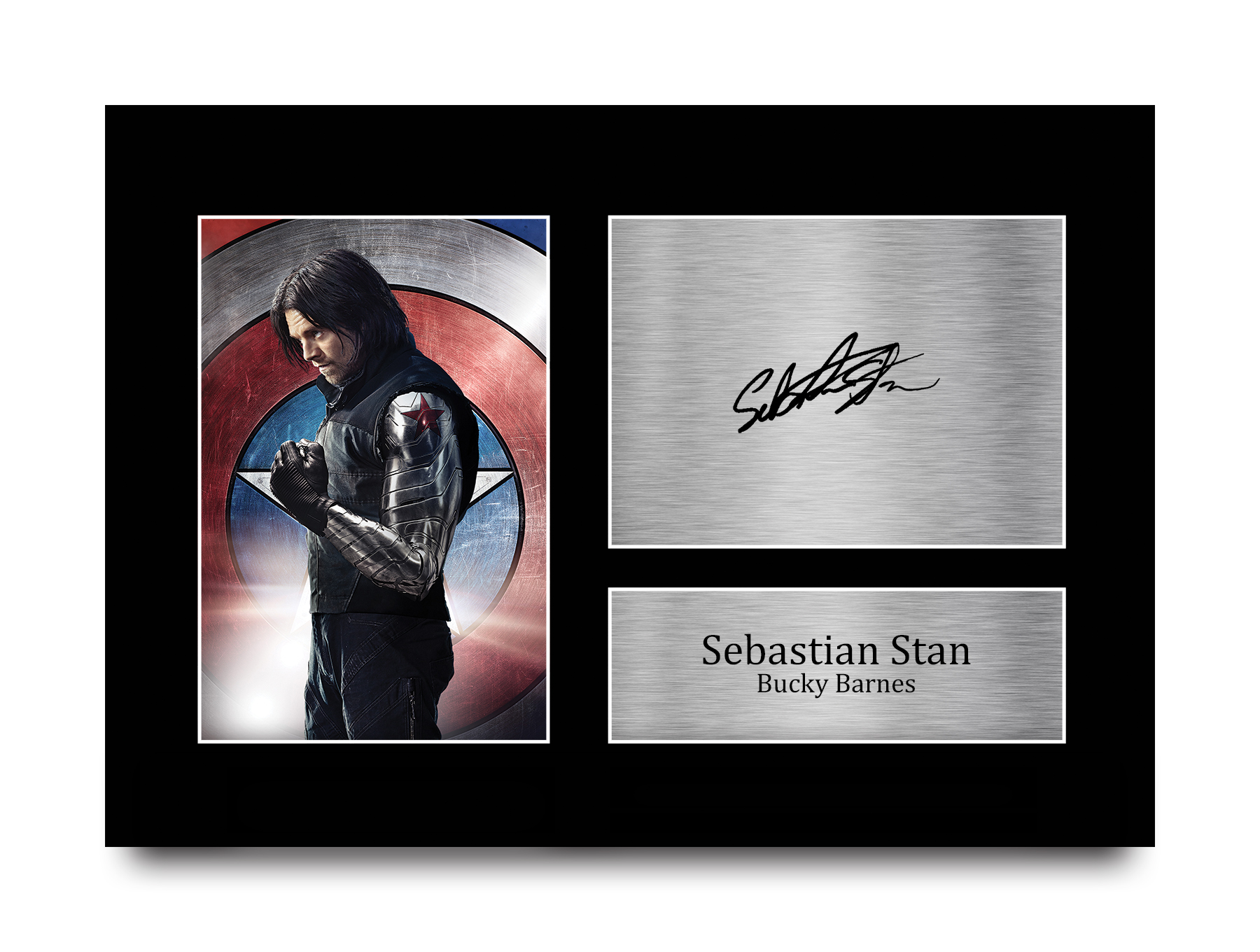 Sebastian Stan Bucky Barnes Gift Signed Autograph Picture Print to Movie Fans - Picture 10 of 24