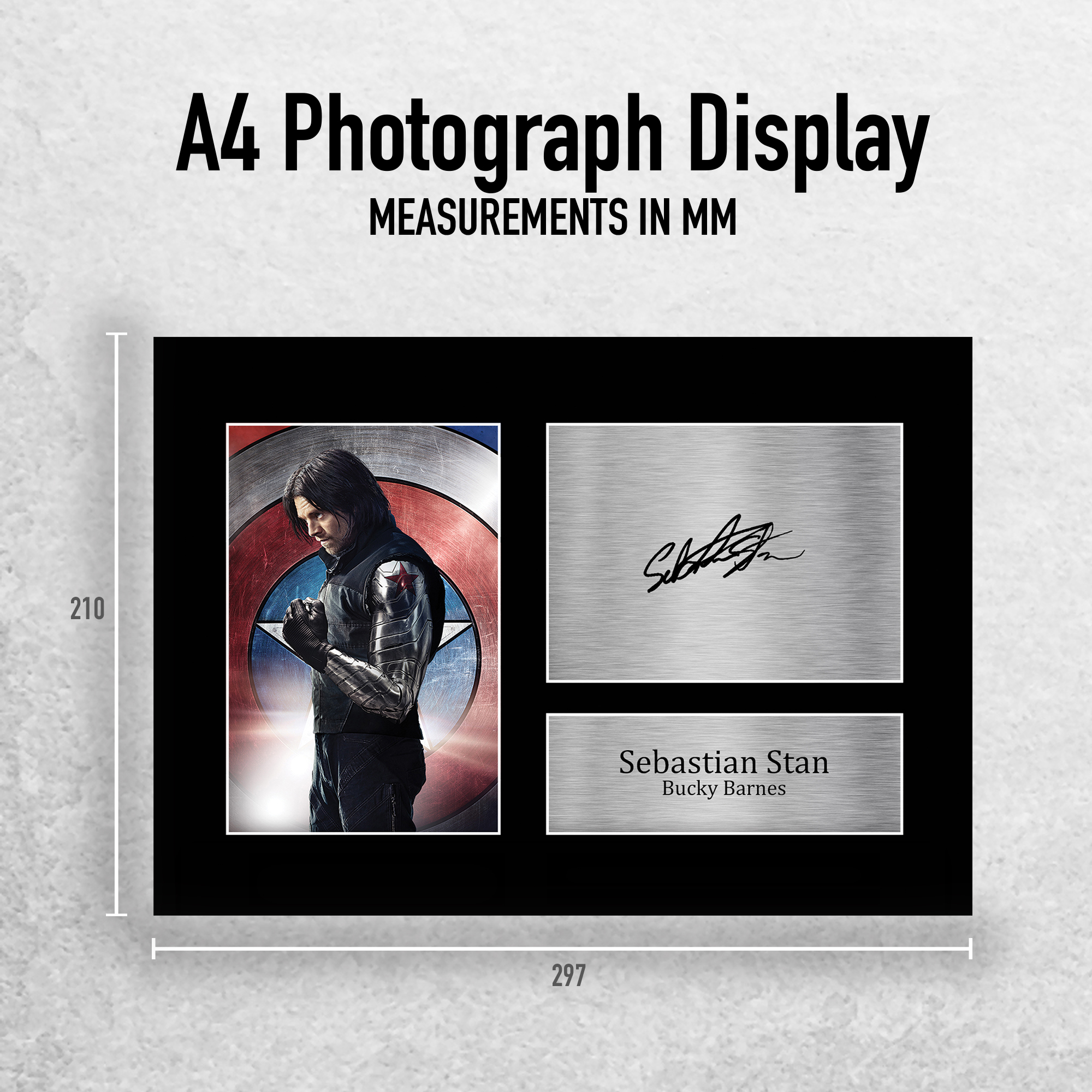 Sebastian Stan Bucky Barnes Gift Signed Autograph Picture Print to Movie Fans - Picture 11 of 24