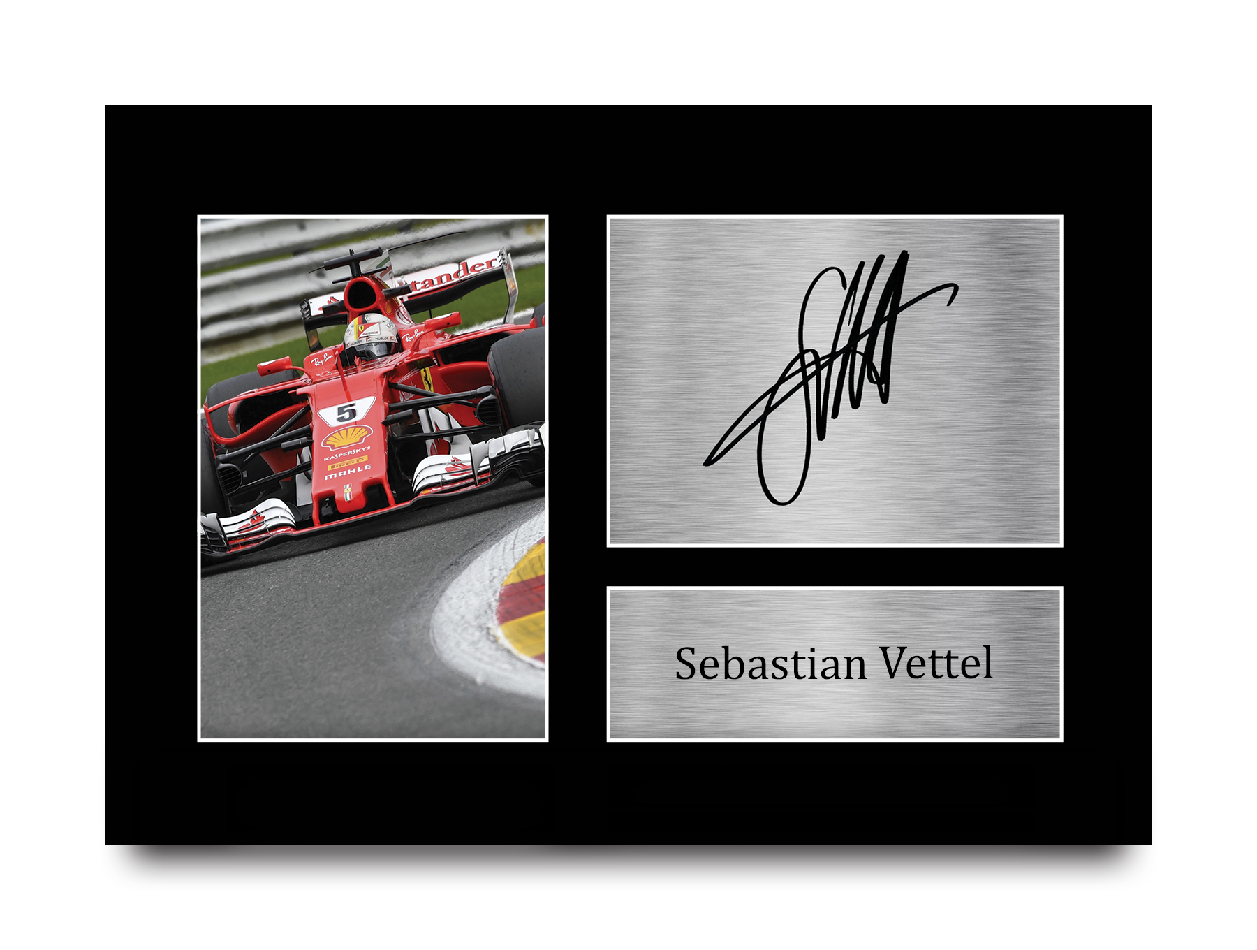 Sebastian Vettel Signed Pre Printed Autograph A4 Photo Gift For a F1 Fan - Foto 10 di 17