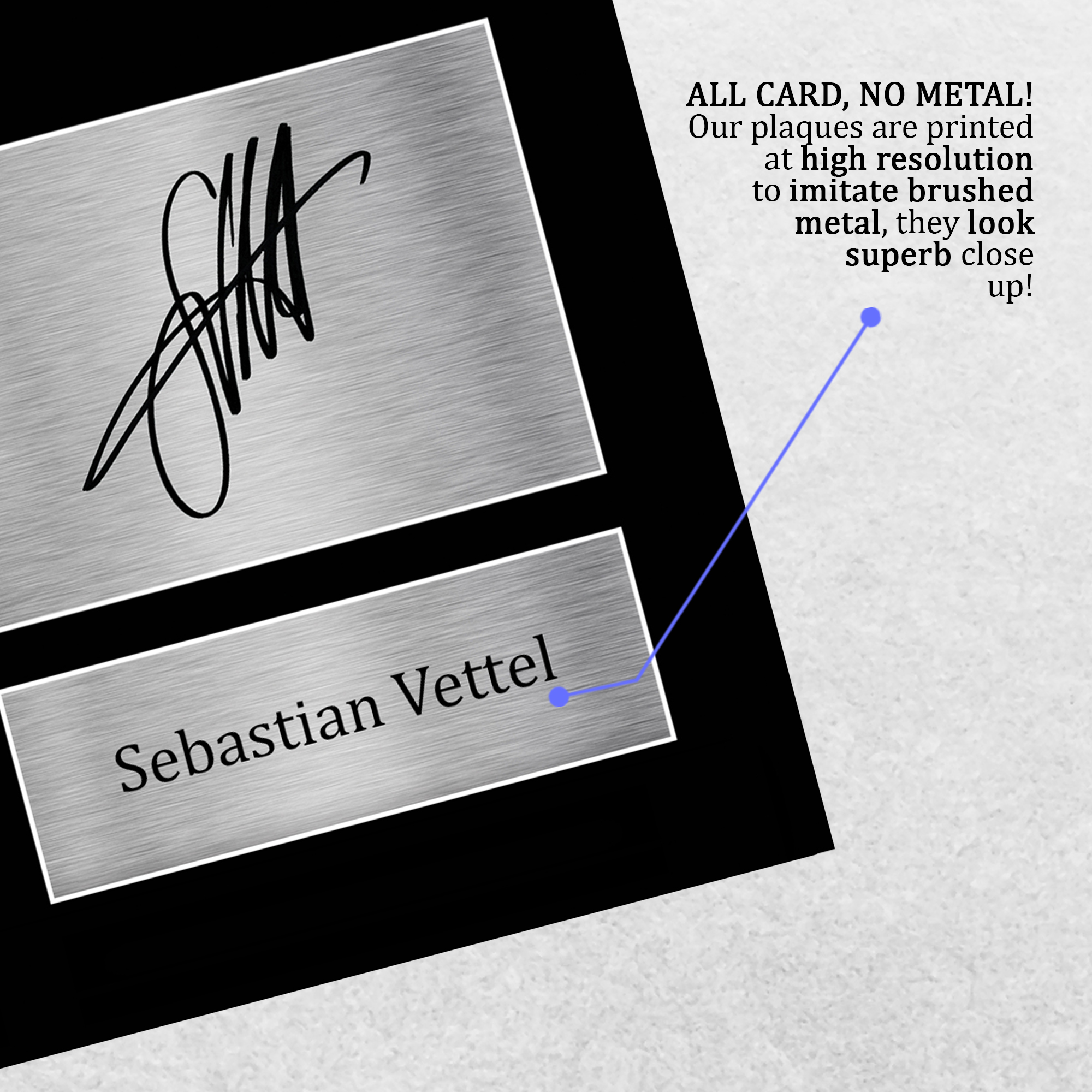 Sebastian Vettel Signed Pre Printed Autograph A4 Photo Gift For a F1 Fan - Foto 14 di 17