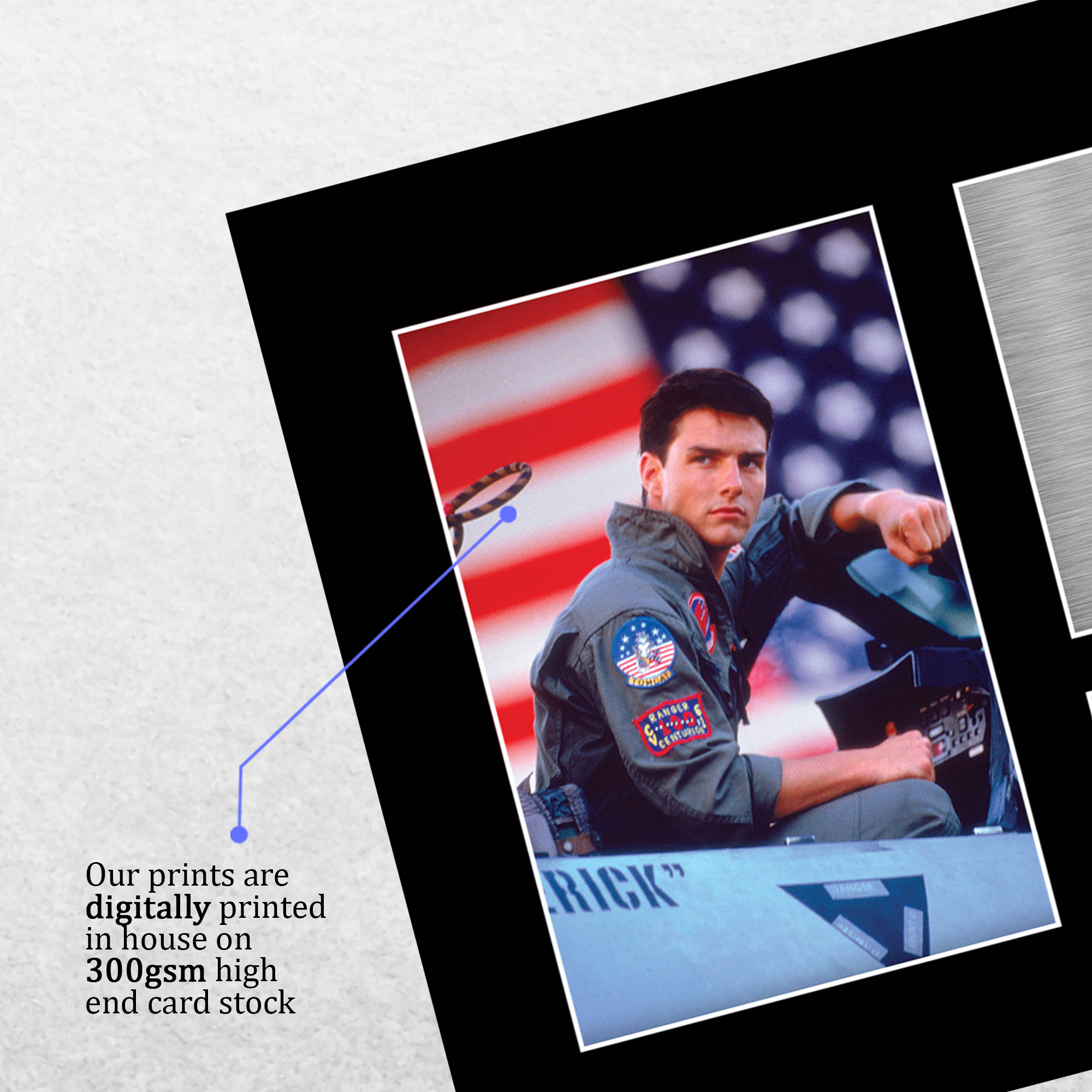 Top Gun Maverick Cool Gift Idea Framed Autograph Picture Print to Movie Fans - Picture 5 of 59