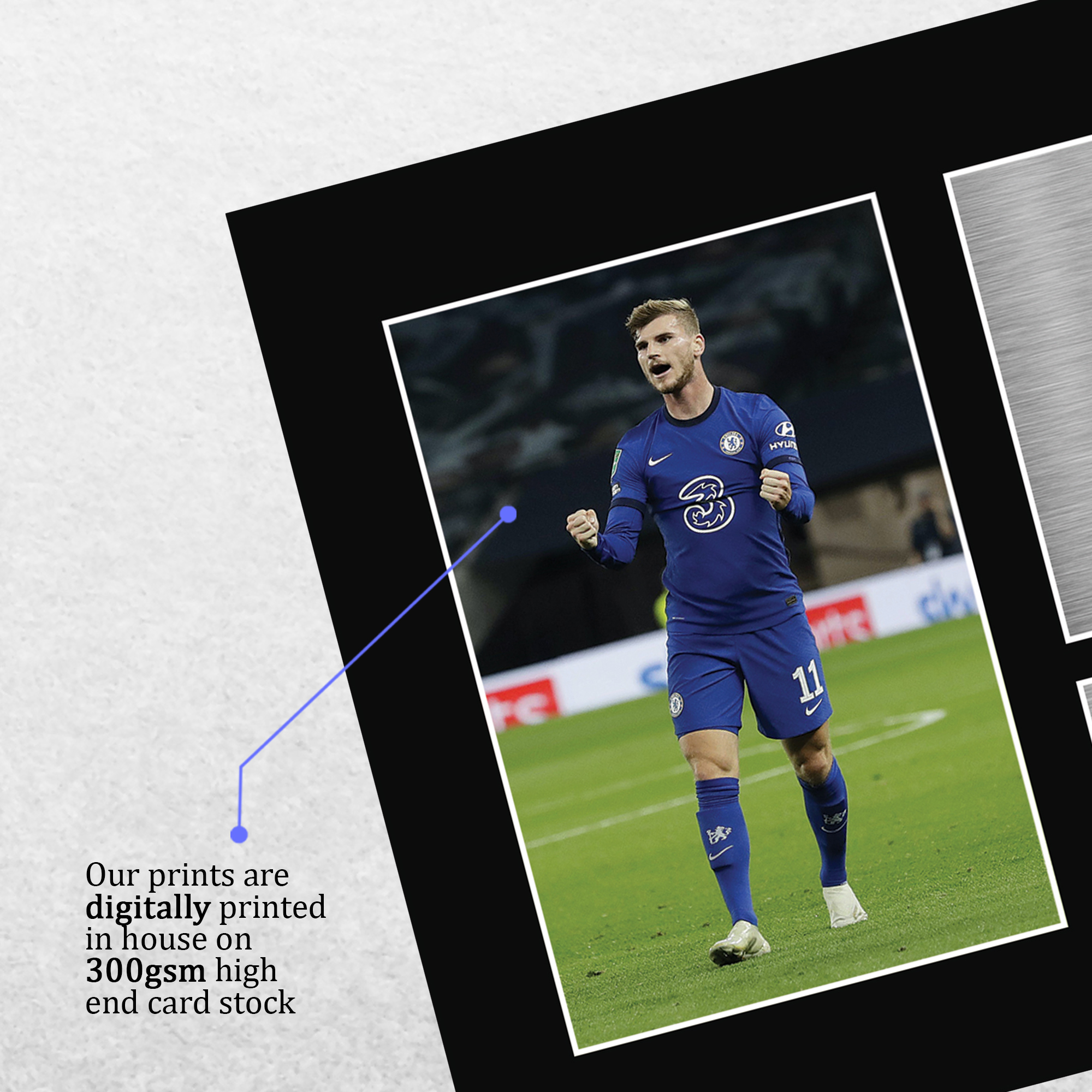 Timo Werner A4 Chelsea Gift Ideas Printed Autograph Picture for Football Fans - Imagen 13 de 17