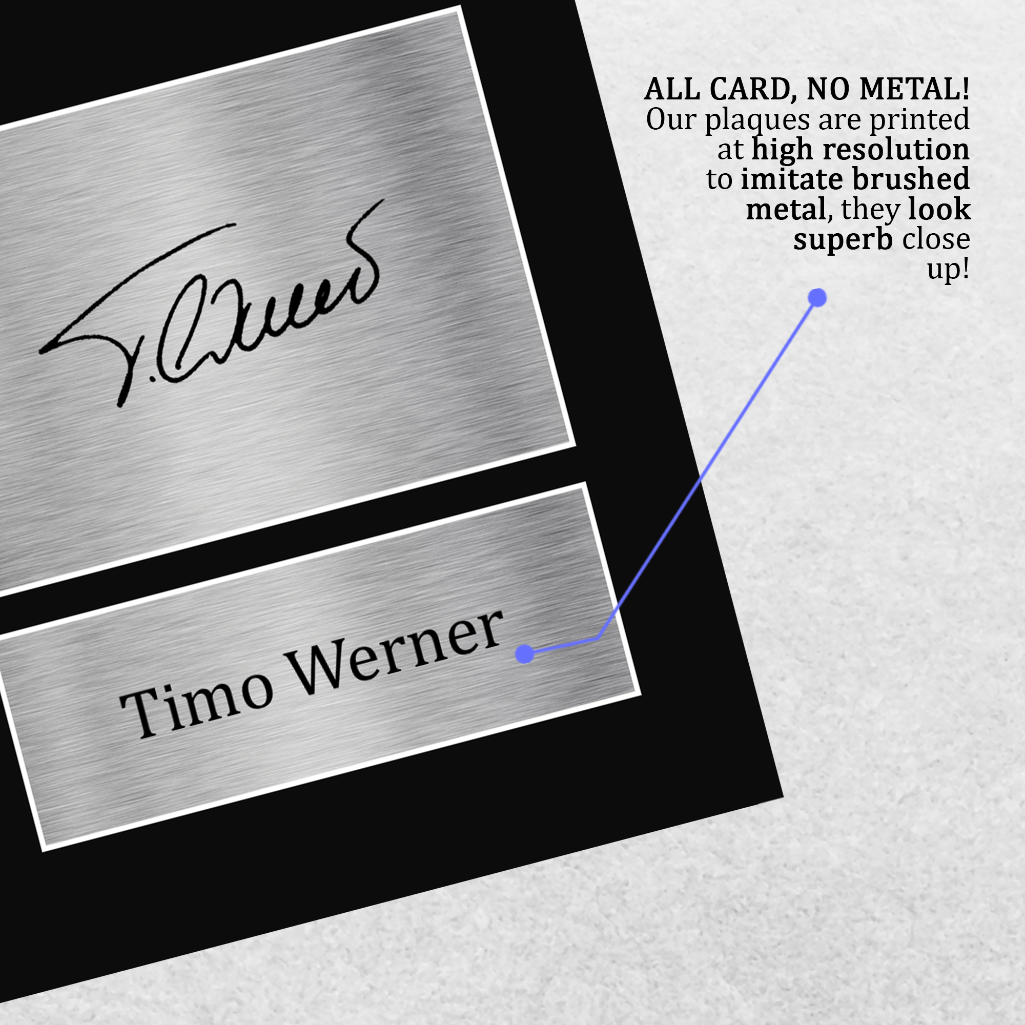 Timo Werner A4 Chelsea Gift Ideas Printed Autograph Picture for Football Fans - Imagen 14 de 17