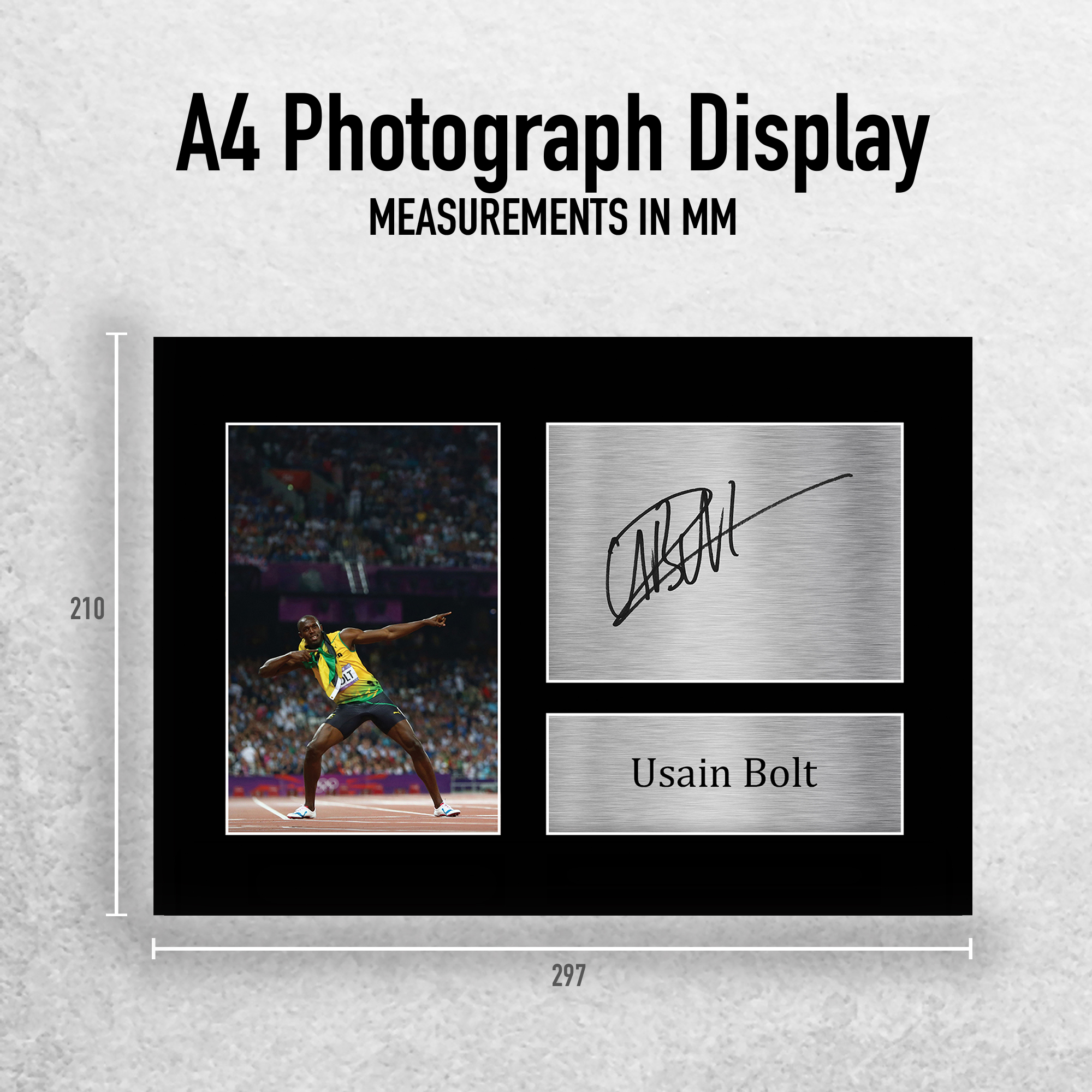 Usain Bolt Signed Pre Printed Autograph A4 Photo Gift For Jamaican Athletics Fan - Picture 11 of 17