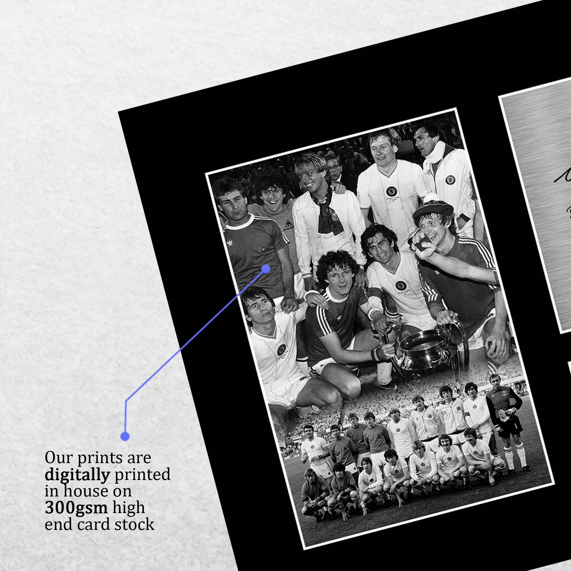 Aston Villa 1982 Europapokalsieger gedrucktes Autogrammfoto ein Fußballfan - Bild 21 von 33