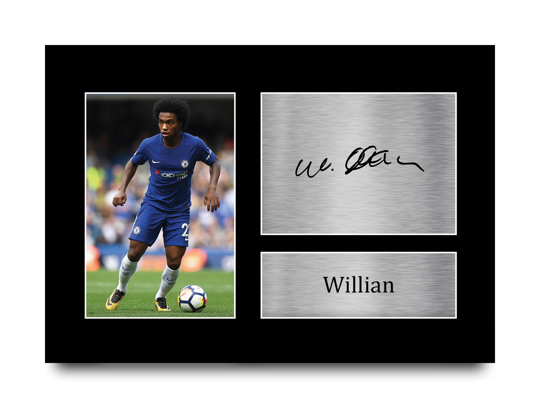 Willian Signed Pre Printed Autograph A4 Photo Gift For a Chelsea Fan - Imagen 2 de 17