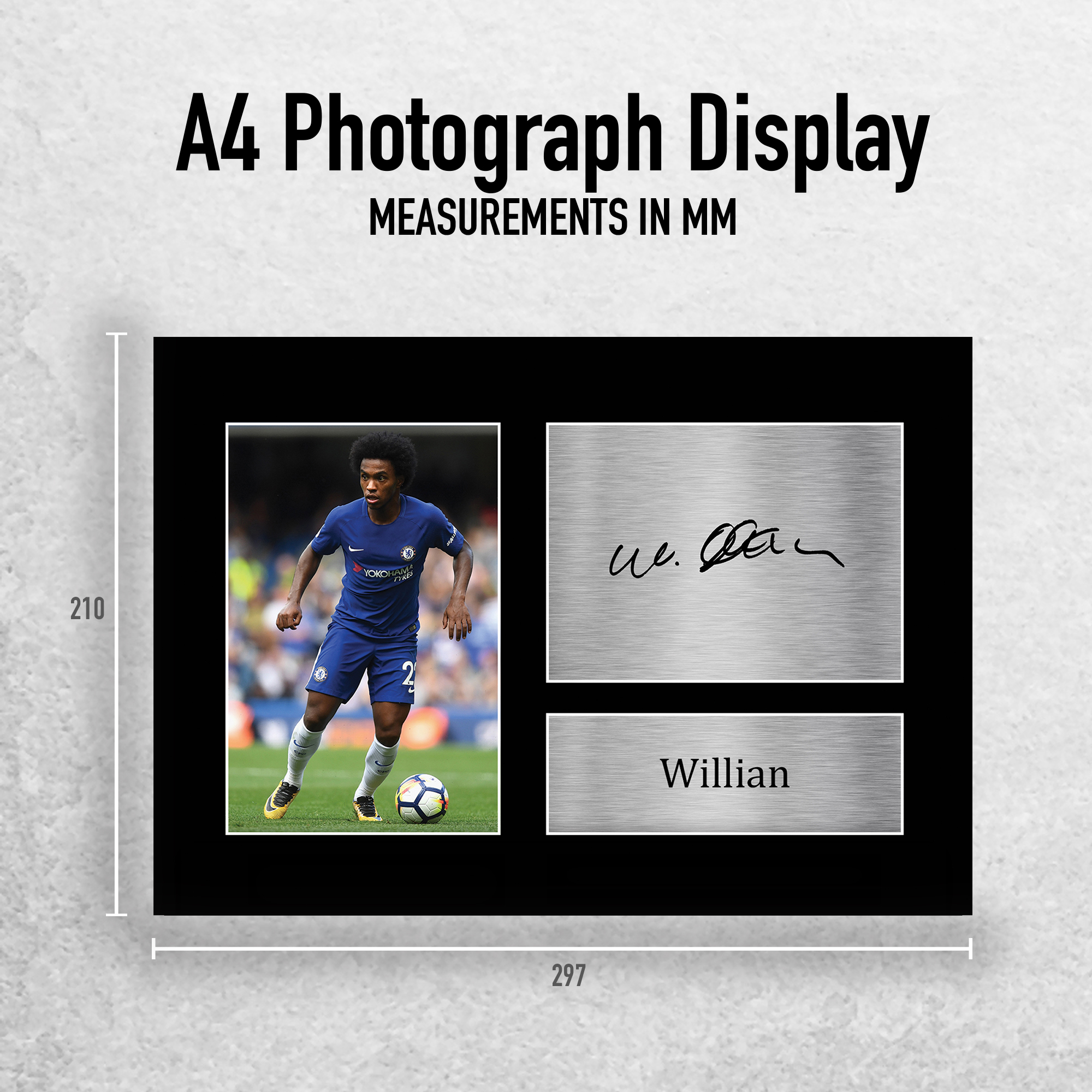 Willian Signed Pre Printed Autograph A4 Photo Gift For a Chelsea Fan - Imagen 3 de 17