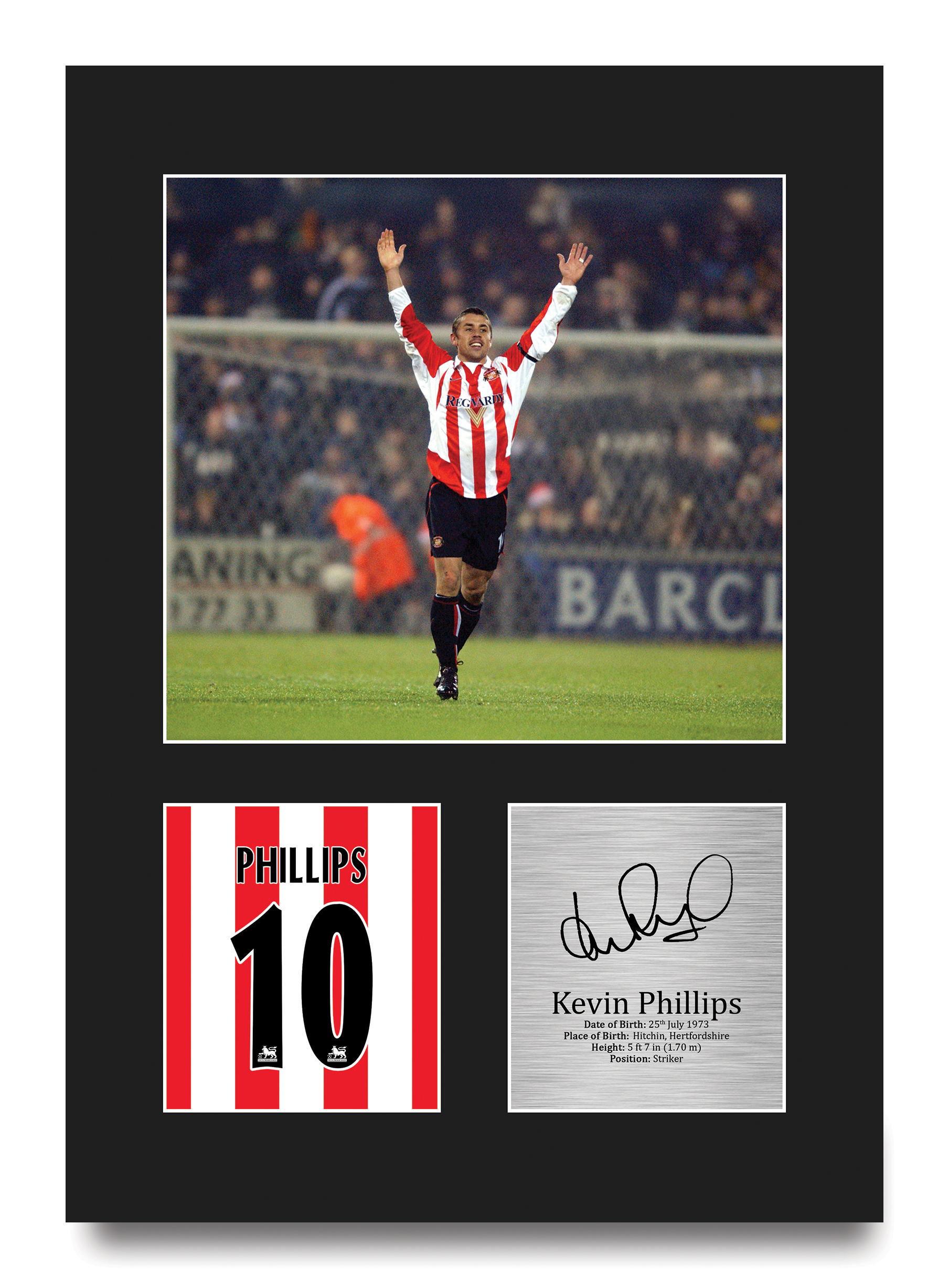 Kevin Phillips Sunderland Framed Printed Autograph Picture for Football Fans - Picture 18 of 28