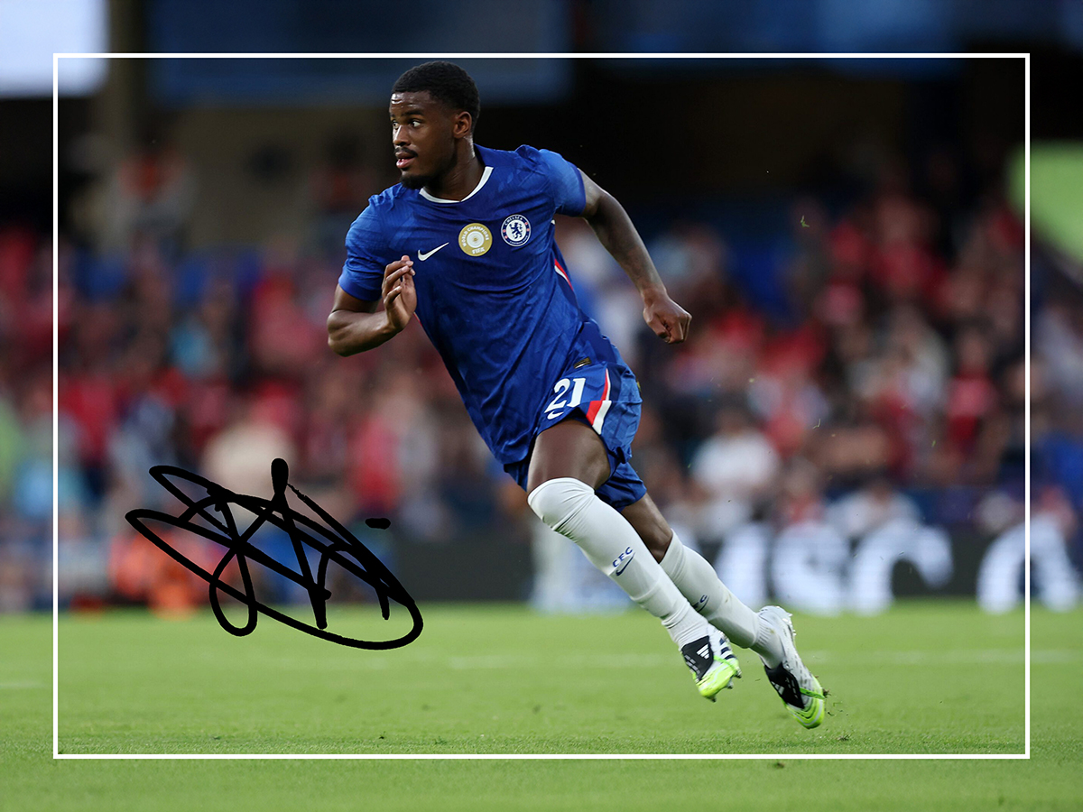 Jorrel Hato Chelsea Framed Gift Idea Printed Autograph Picture for Football Fan