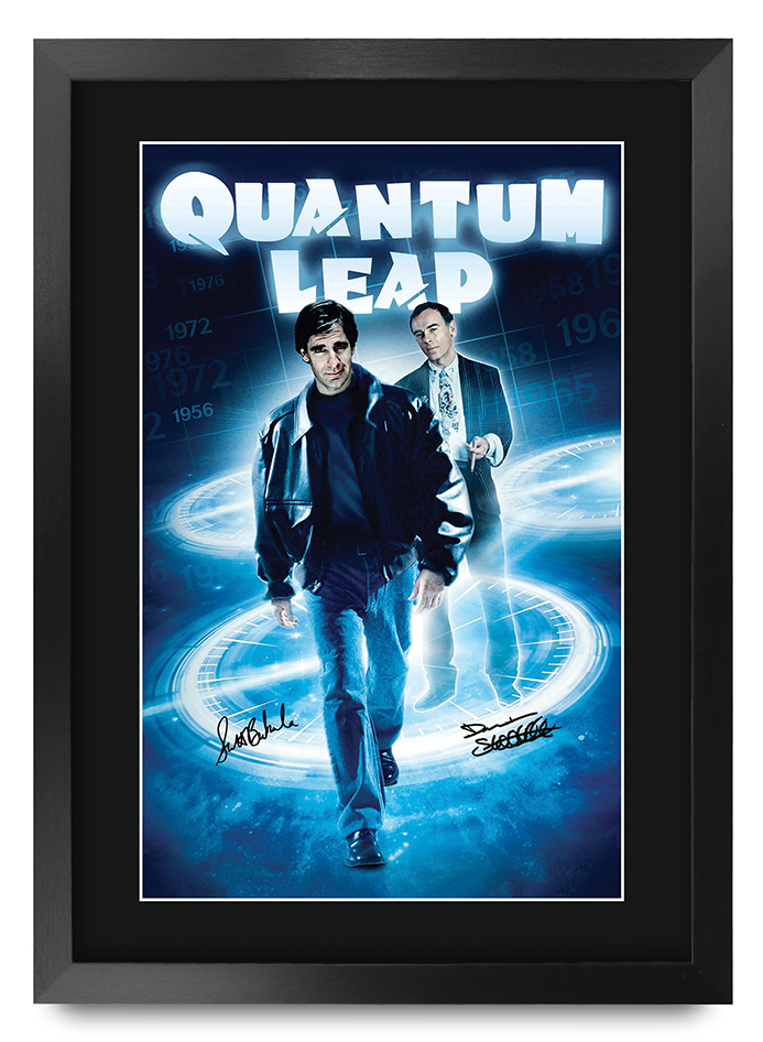 【Scarlet Bloom 】lithograph　直筆サイン・エディション Quantum Leap (1989) Scott Bakula Printed Signed Autographed Poster