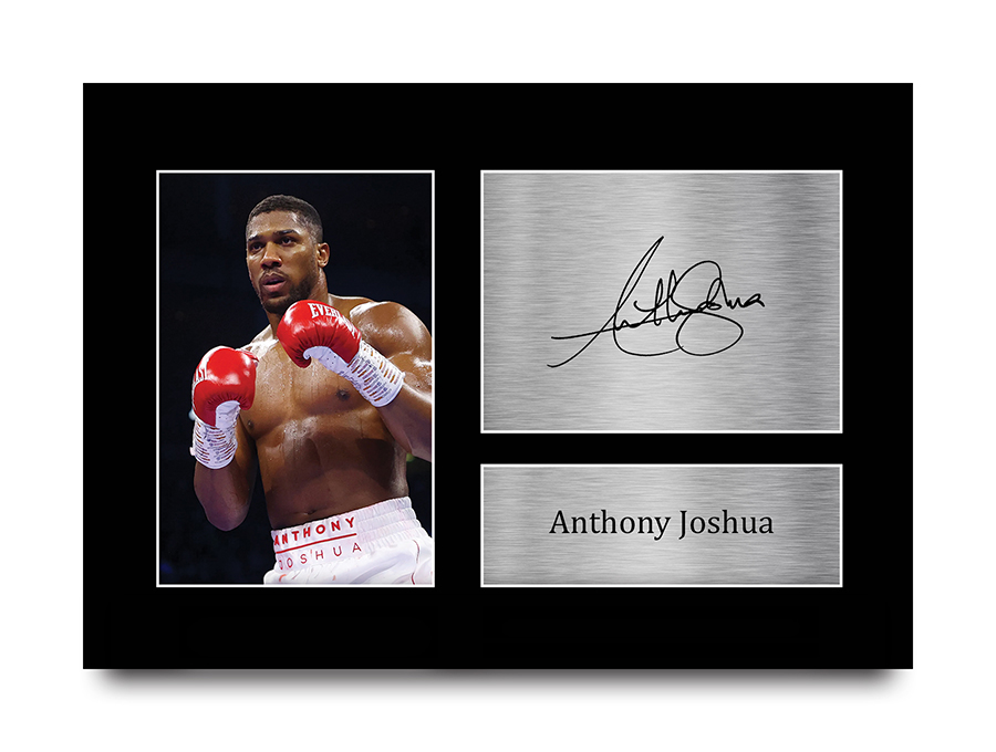 Anthony Joshua Signed Boxing Pre Printed Autograph Photo
