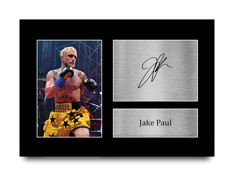 Stampa Con Autografo Di Jake LaMotta In Cornice A4 – Regalo Da Collezione Per Fan Della Boxe