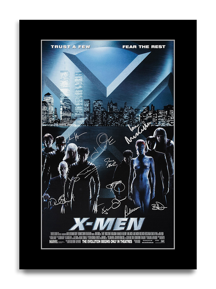 X-Men Movie Poster Pre-Printed Autograph Print Gift Item Collectible Decor