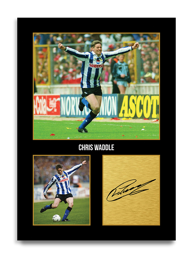 Chris Waddle Sheffield Wednesday Football Player Autograph Print Gift Item
